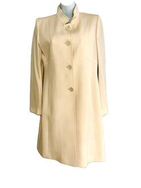 Cinzia Rocca Beige Wool Coat Size IT44 (US 8) Italy